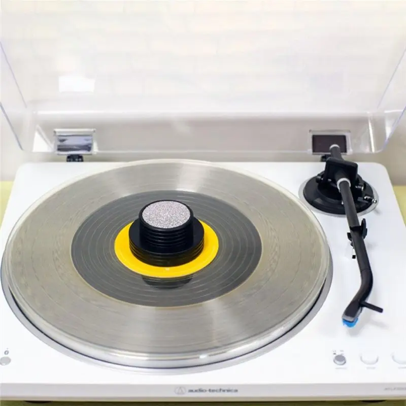 A97I-LP Disc Stabilizer Silicone LP Recording Stabilizer Universal With Level Stabilizer Clamp For Vinyl Record Turntable