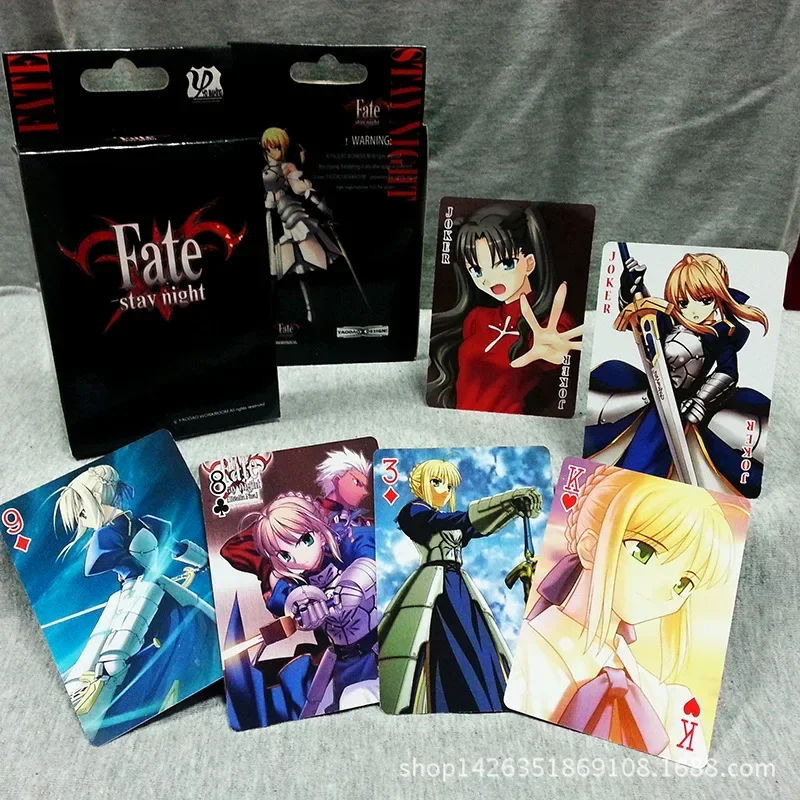 NEW Fate / Grand Order FGO Family Game Playing Cards FGO Surrounding Cards Saber Cartoon Playing Card toys Gift