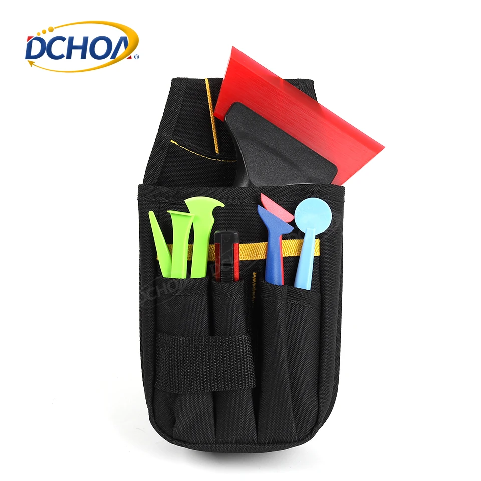 Vinyl Tools Multi Pockets Storage Tool Bag Oxford Waterproof Cloth Waist Bag Multi-function Tool Bag Storage Bag