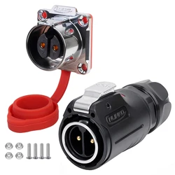 CNLINKO M24 IP68 Circular Heavy Duty Connector 2-24Pin Male/Female Push-Pull Lock for Industrial Automation Signal Transmission