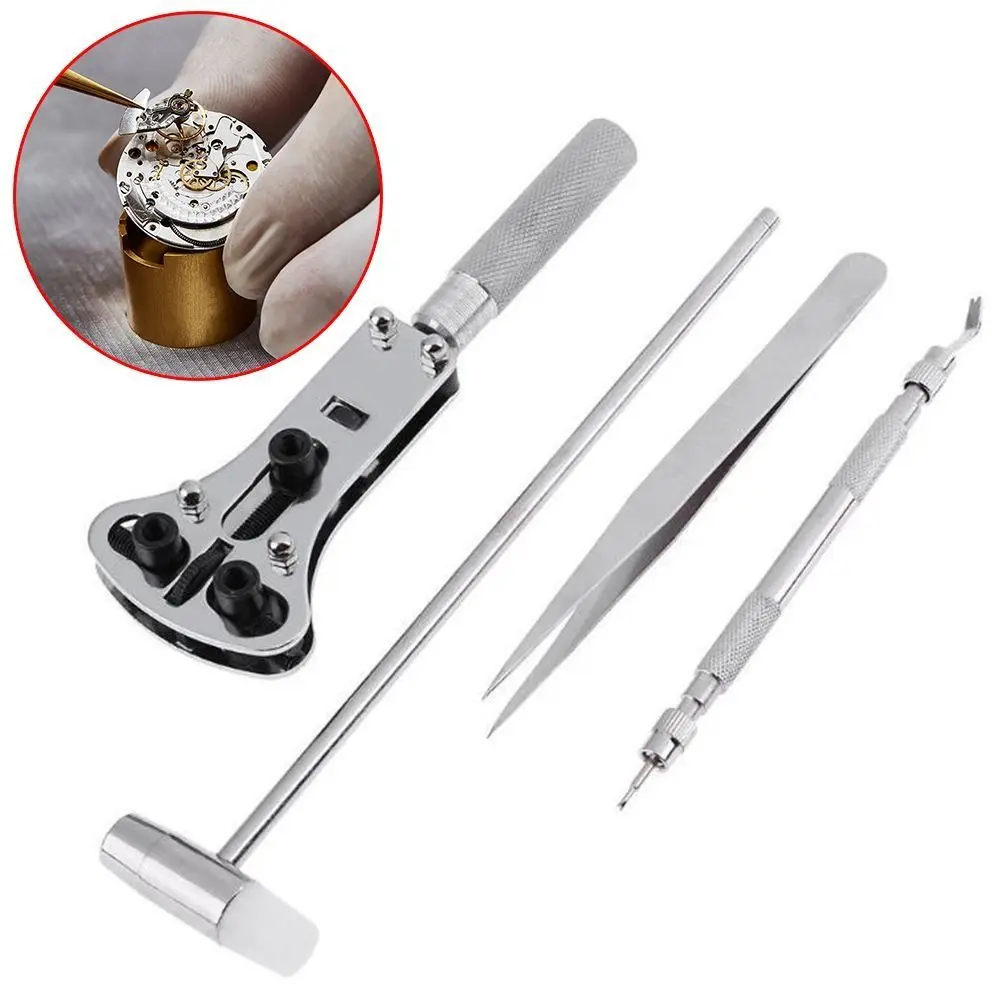 144/147PCS Multifunctional Watch Repair Tool with Carrying Bag Disassembly Tool Watch Opener Tool Repairing Tools Set
