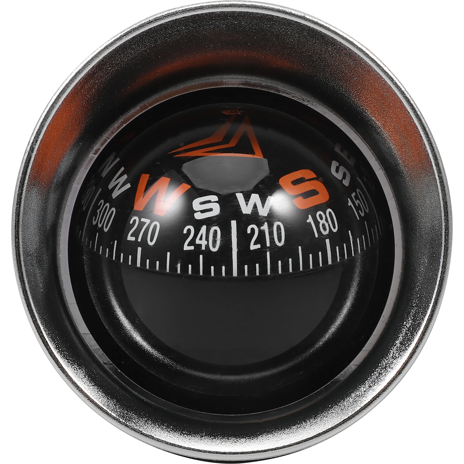 

Car Compass Ornament Sphere Design Durable Materials Adhesive Base Attach Anywhere Decor Dashboard Mount Boat Auto Car Compass