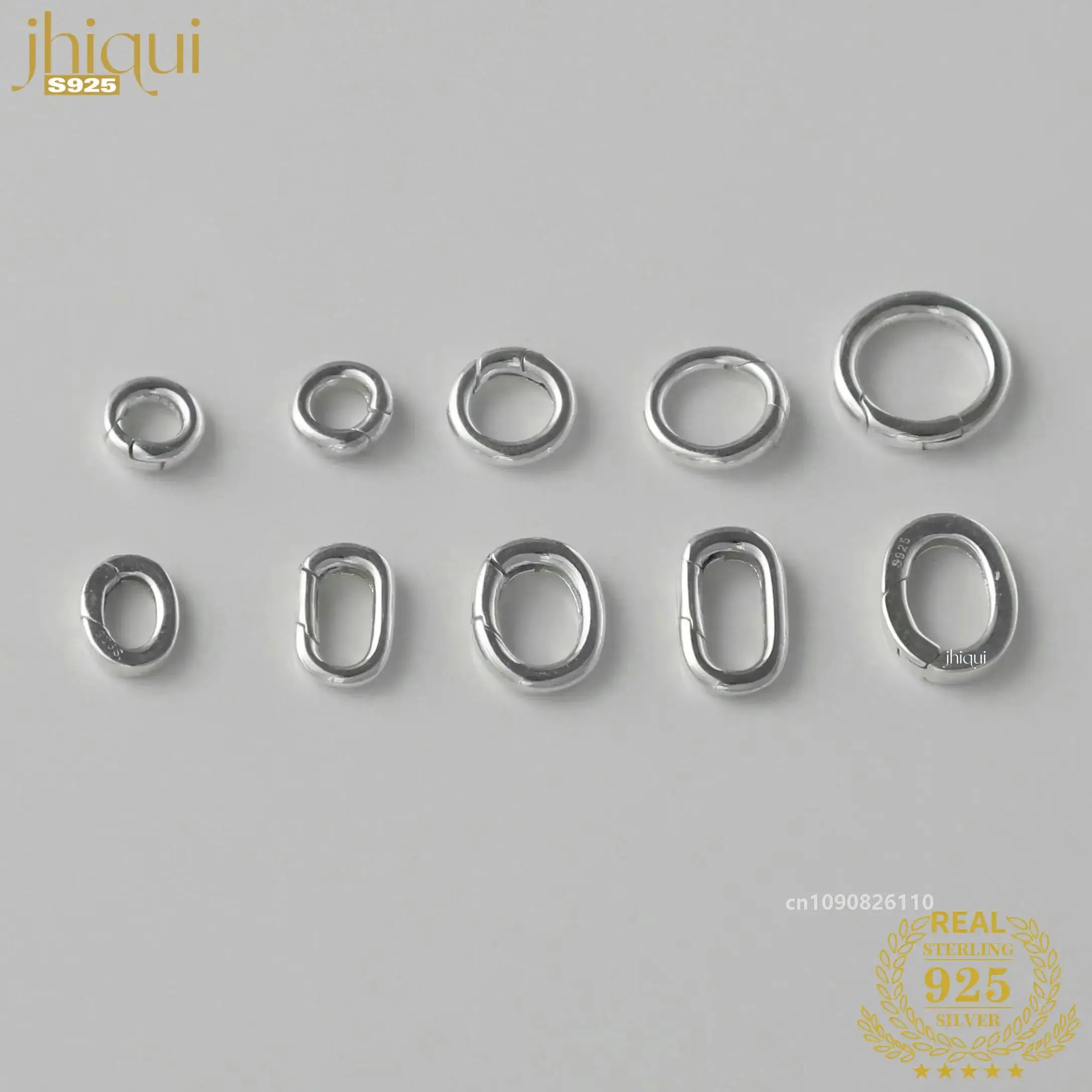 1pc 925 Sterling Silver Clasps Hooks Connector for DIY Bracelet Necklace Making Solid Silver Fine Jewelry Finding