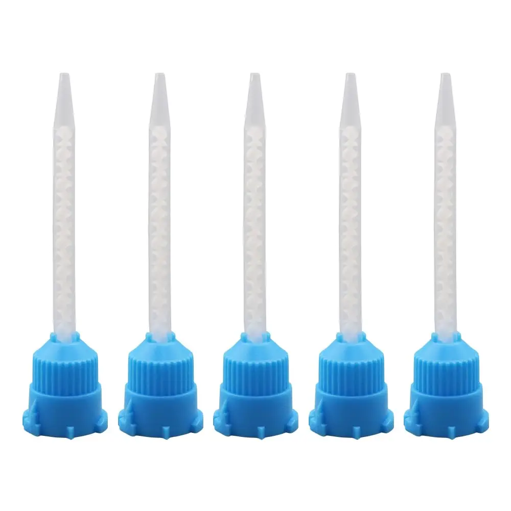 50Pcs/Bag Silicone Rubber Mixing Nozzles Tube 1:1 Ratio ,MB3.2-16 Glue Syringe AB Static Mixer for Two-Component Cartridge