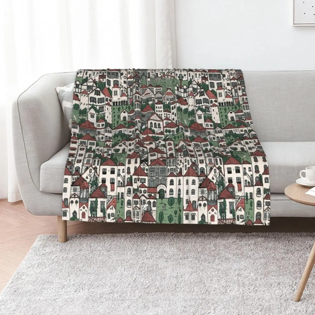 The Town Throw Blanket Beach Retros christmas gifts decorative Heavy anime Blankets