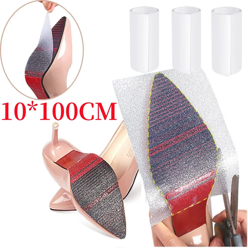 

100cm Shoes Sole Protector Sticker For High Heels Self-Adhesive Ground Grip Shoe Protective Bottoms Outsole Insoles Anti-wear