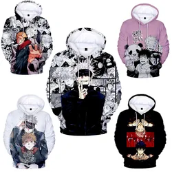 Jujutsu Kaisen 3D Hoodie Sweatshirts Anime Jujutsu Gojo Itadori Kaisen Satoru Yuji Fushiguro Megumi Cosplay Men Coat Outfit