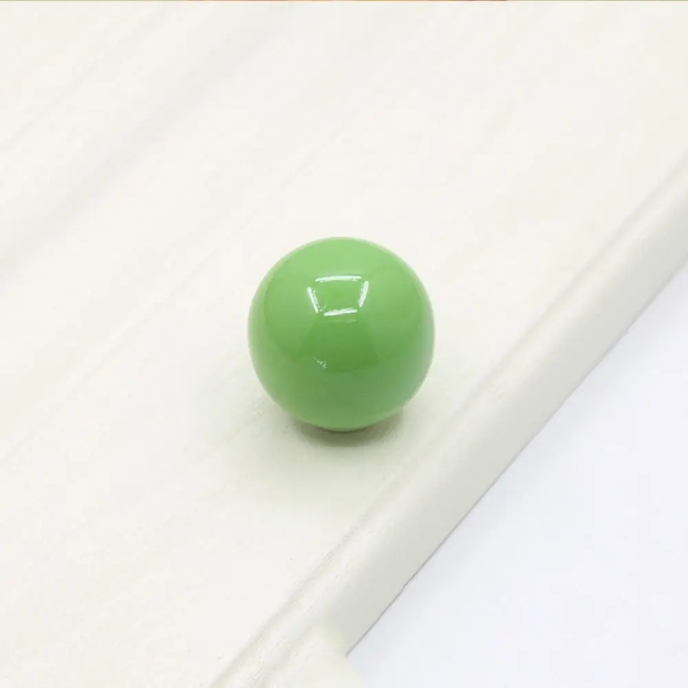Simple Single Hole Colorful Ceramic Knob Round Pull Handles Drawer Knobs Candy Color Bottle Cap Door Knob Home Hardware