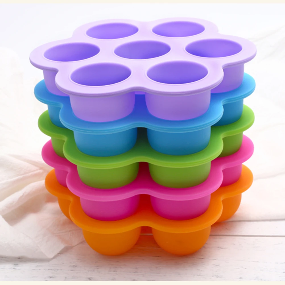 

Baby Food Storage Box 7 Compartments Silicone Tray Freezer Mold Kitchen Containers Reusable Infant Feeding Supplies Food