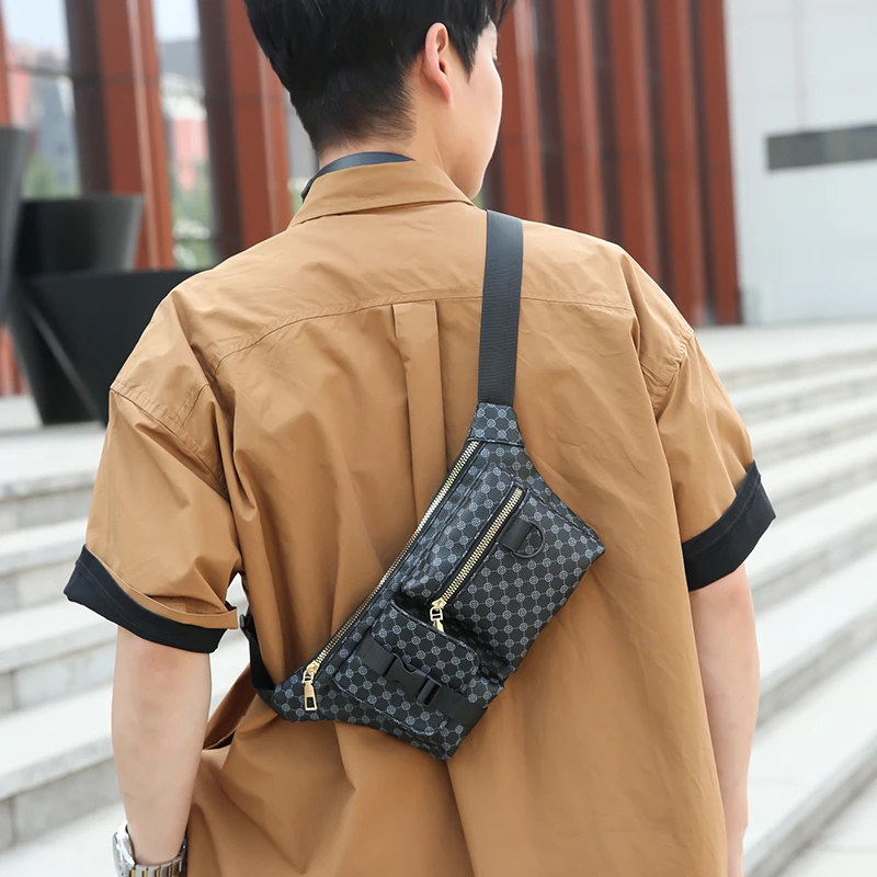 Men's Multi Functional Waist Bag Lightweight Sports Cycling Fanny Pack Small Shoulder Bags for Man Belt Pouch Chest Bags Male