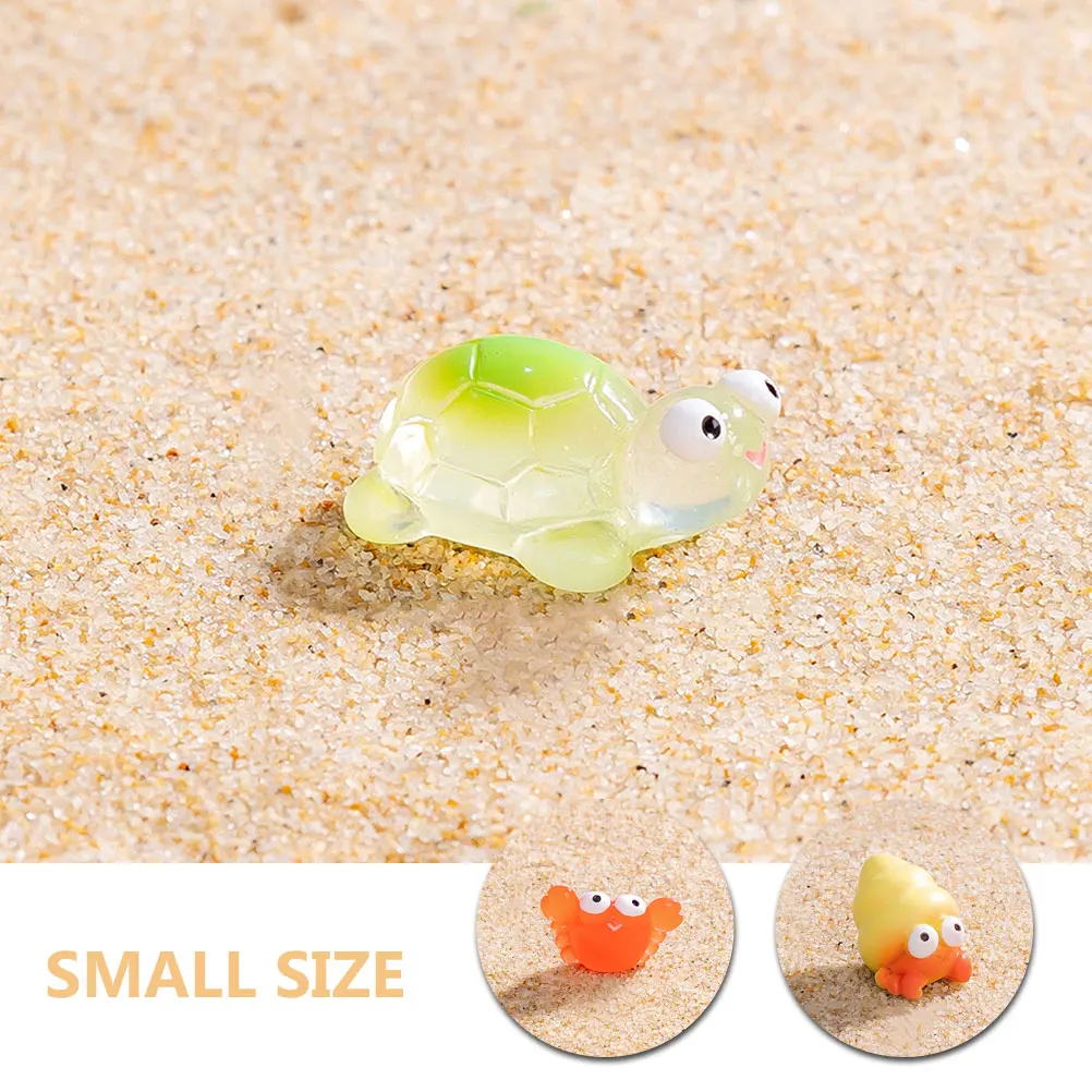

10 Pcs Marine Animal Statues Mini Resin Figurines Colorful Detailed DIY Sandbox Decor Home Desktop Fish Tank Garden House