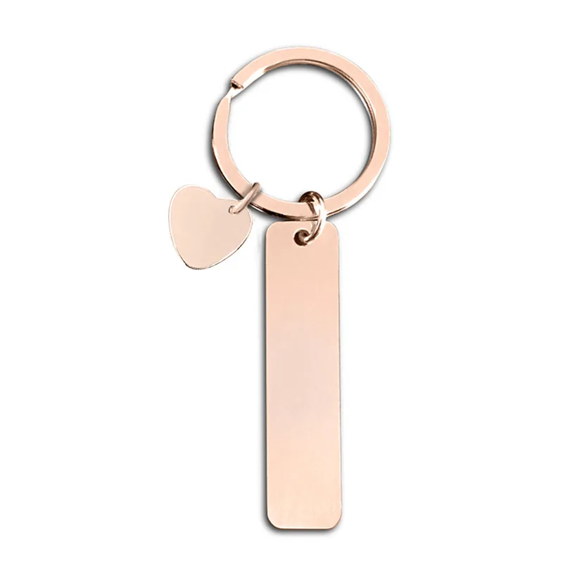 10pcs /lot Keychain Stainless Steel Key Ring DIY Jewelry Gift For Men Women Personalized Key Chain Wholesale