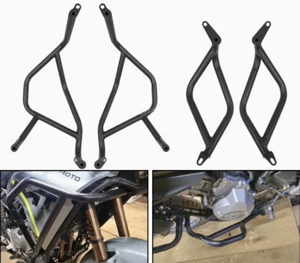 For CFMOTO 450MT 450 MT 2024-2026 Motorcycle bumper anti drop bar modification upper and lower full surround accessories