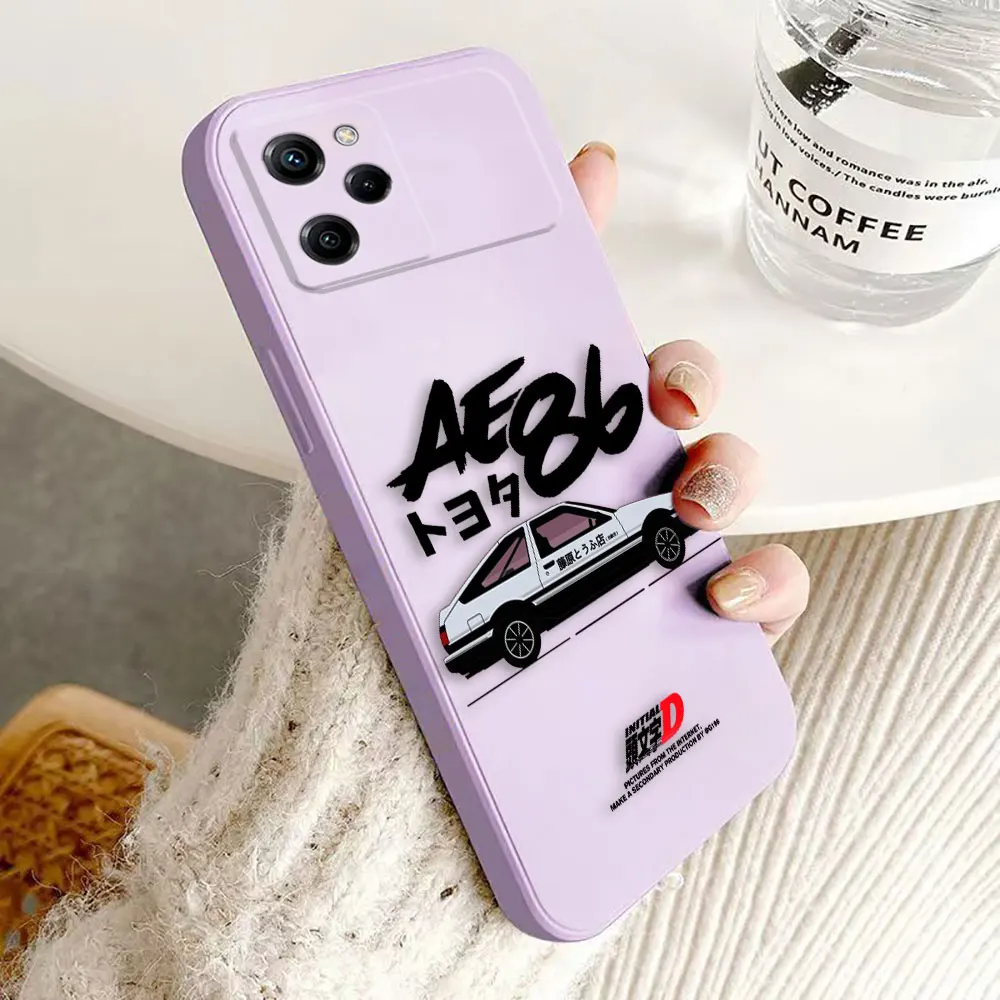 Anime Initial D AE86 Tail Light Cover Phone Case For Xiaomi 10 11 12 T LITE 13 POCO F5 F6 M3 M4 M5 X4 X3 GT NF X5 PRO 5G Case