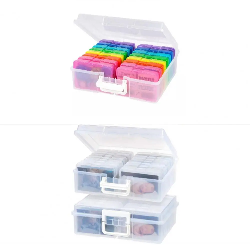 Colorful Storage Box Easy to Take Out Storage Box Capacity Storage Box with Handle for Jewelry Crafts Small Items 16 Cases