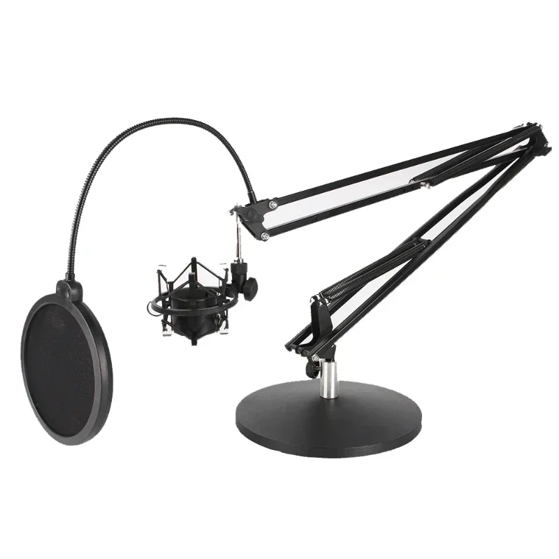 Micrófono de pie apto para el kit de micrófono Rode NT1, soporte de suspensión K2, soporte antivibraciones NT2000, soporte cantilever Ho