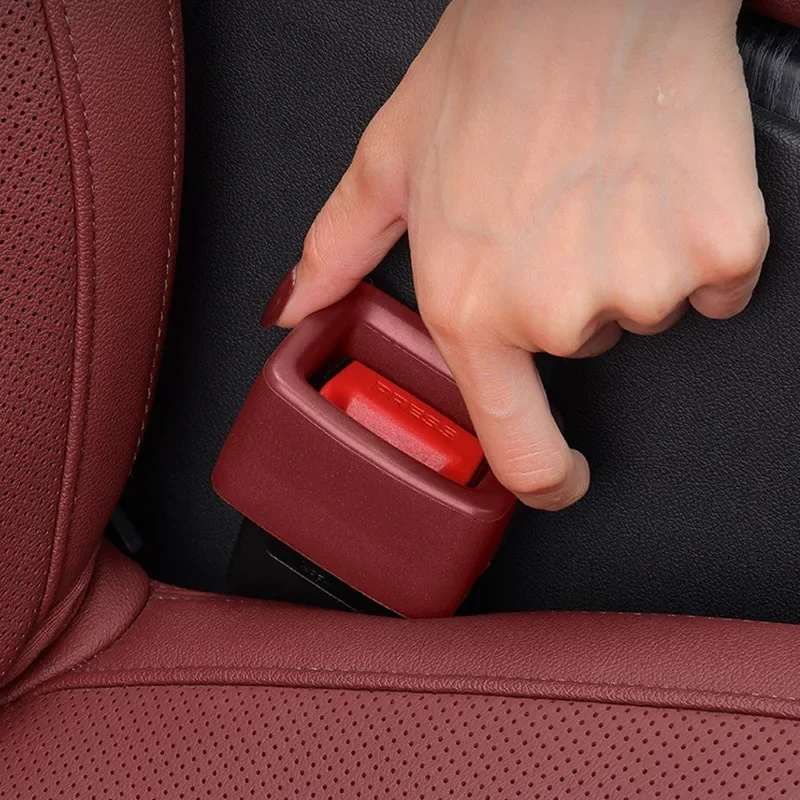Car Seat Belt Buckle Cover Universal Car Safety Belt Anchor Socket EVA Anti-collision Protection Cover Car Interior Modification