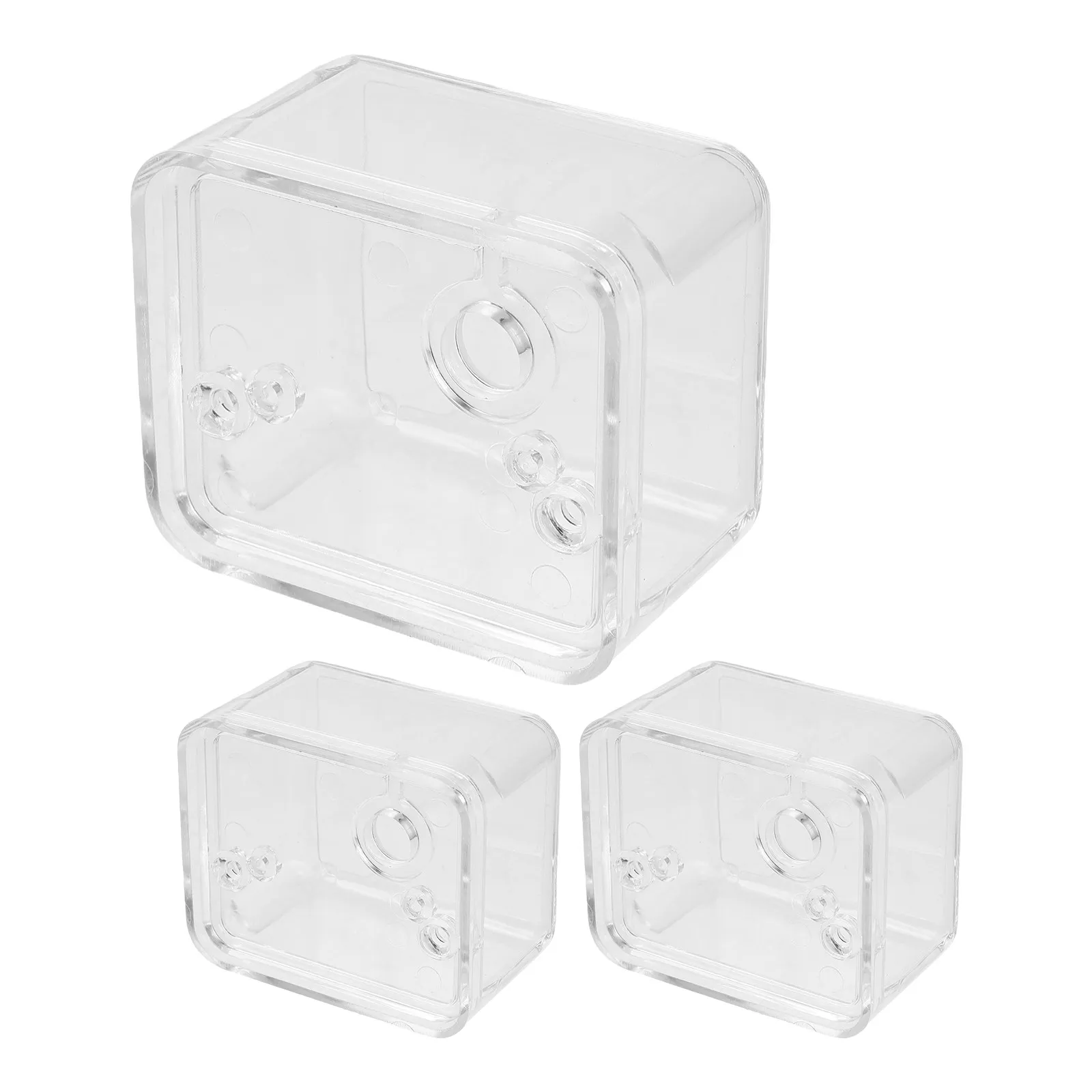 3pcs Transparent Acrylic Music Box Shell Kit – Easy DIY Assembly for Wind-Up Repair & Replacement