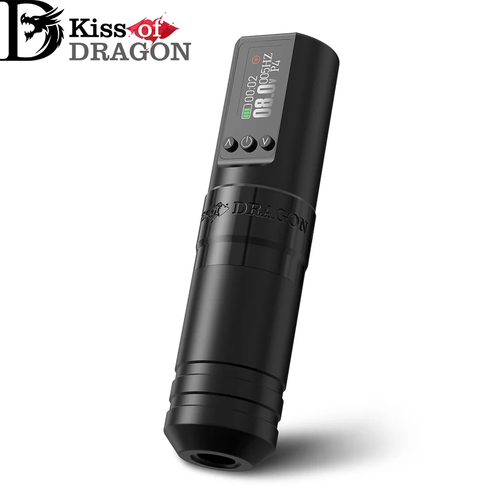 

Беспроводная ручка для тату-машины Kiss of Dragon, 3,5 штриха с аккумулятором 1600 мАч, интеллектуальный дисплей для перманентного макияжа для художников