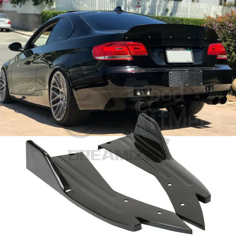 

2PCS Car Rear Bumper Lip Diffuser Splitter Canard Protector Front Body Side Skirt Kit For Chevrolet Chevy Camaro SS LS LT