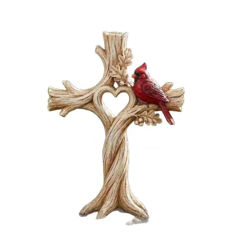Baum-Wandakzent mit roten Federdetails und integriertem hinteren Schlitz 3XUF – Detail 1