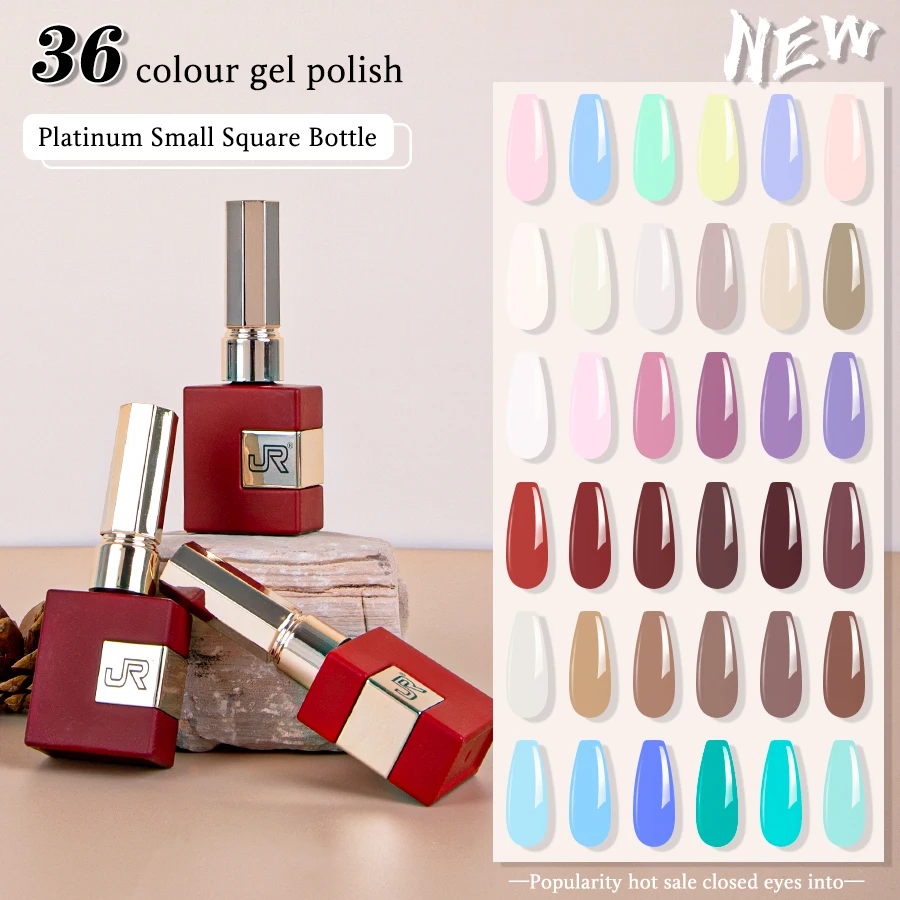 

JR 6 шт. 18 мл набор гель-лаков для ногтей, включая красный, розовый, телесный, гель-лак, набор УФ-светодиодов, замачиваемый лак для дома, сделай сам, верхнее покрытие, базовое покрытие, подарки