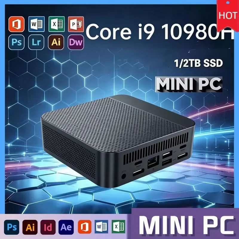 新しいインテル-core-i9-10980hk-ミニゲーミングデスクトップpc-16gb-8gb-ram-1tb-2tb-ssd-4k-hd-ビジネスオフィス向けポータブルミニコンピューター