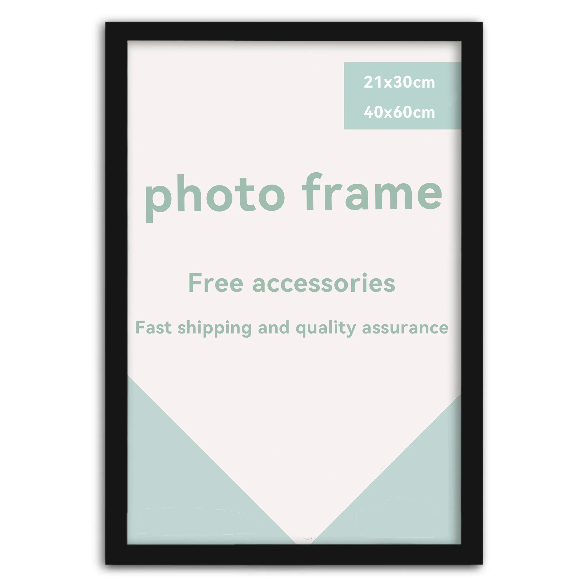 إطار صورة خشبي أبيض وأسود، يمكن استخدامه لإطار صورة ملصق معلق على الحائط، هدية تذكارية للاحتفال بالعطلات #1