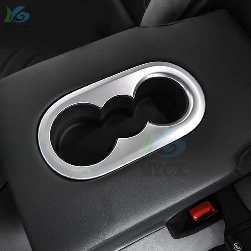 ل Volkswagen VW ID.4X ID.4 ID4 2021 2022 حامل أكواب الماء وحدة التحكم المركزية للشرب غطاء محيطي إطار الكسوة إدراج صب السيارة #6