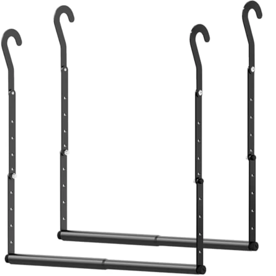 

Adjustable Closet Rods for Hanging Clothes, Heavy Duty Closet Hanging Rod, Double Hanging Closet Rod, Space-Saving Closet Exten