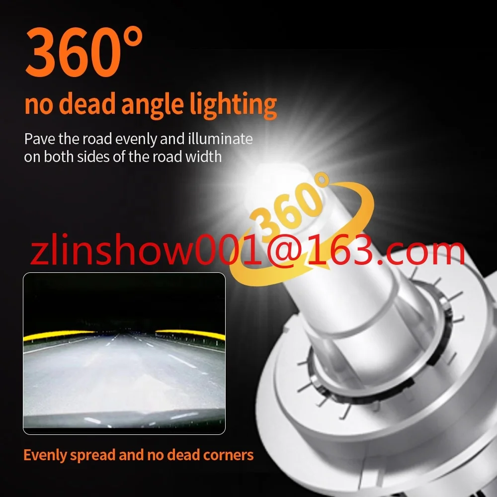 2021 Nieuwste N2P Led Koplamp 120W 19000LM H7 H8 H11 9005 9006 9012 Met G-CR Led Chips Real 360 verlichting Voor Auto Projector Lens