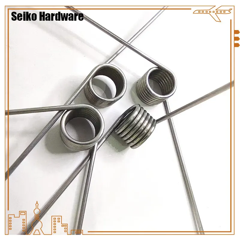 5Pieces Helicaltorsio Ring 304 Stainless Steel V-Shaped Helical Torsion Spring Wire Diameter 1.0mm Angle 60 90 120 180 Degrees