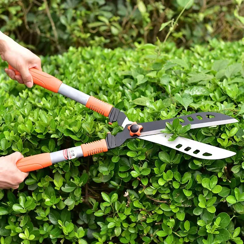 Horticultural manganese steel large branch greening shears trimming flowers trimming trees lawn wide edge big head shears