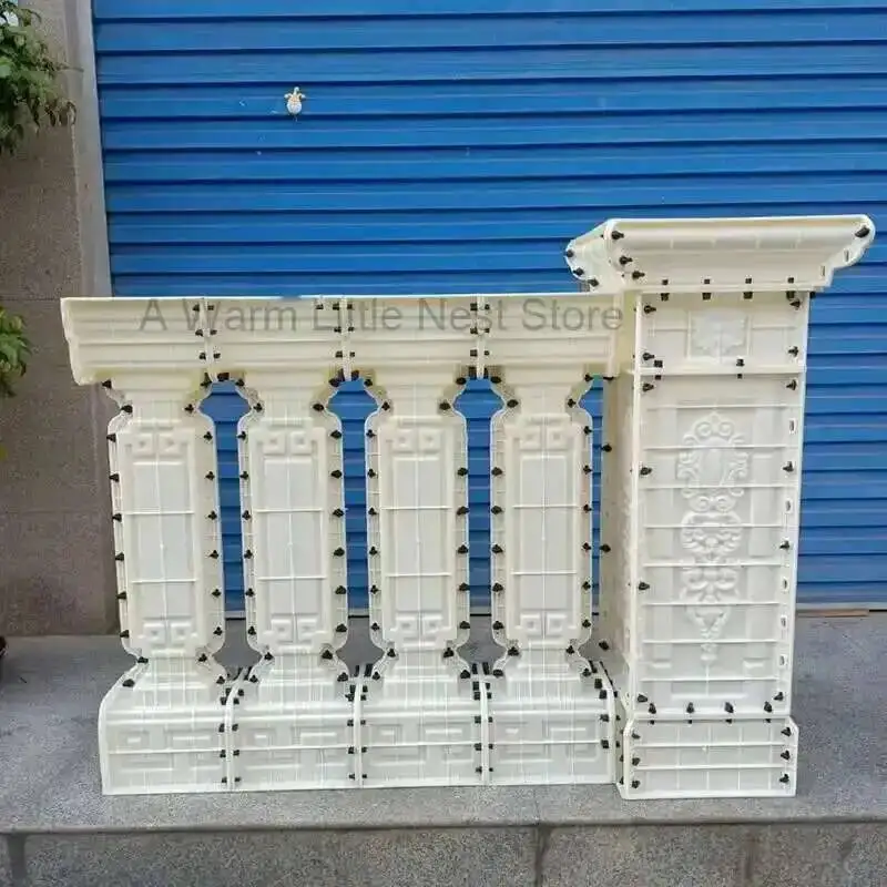 Guardrail Chinese Molds Cast-in-place Cement Fence Home Garden Villa Balcony Railing Mold European Roman Column Full Set Model