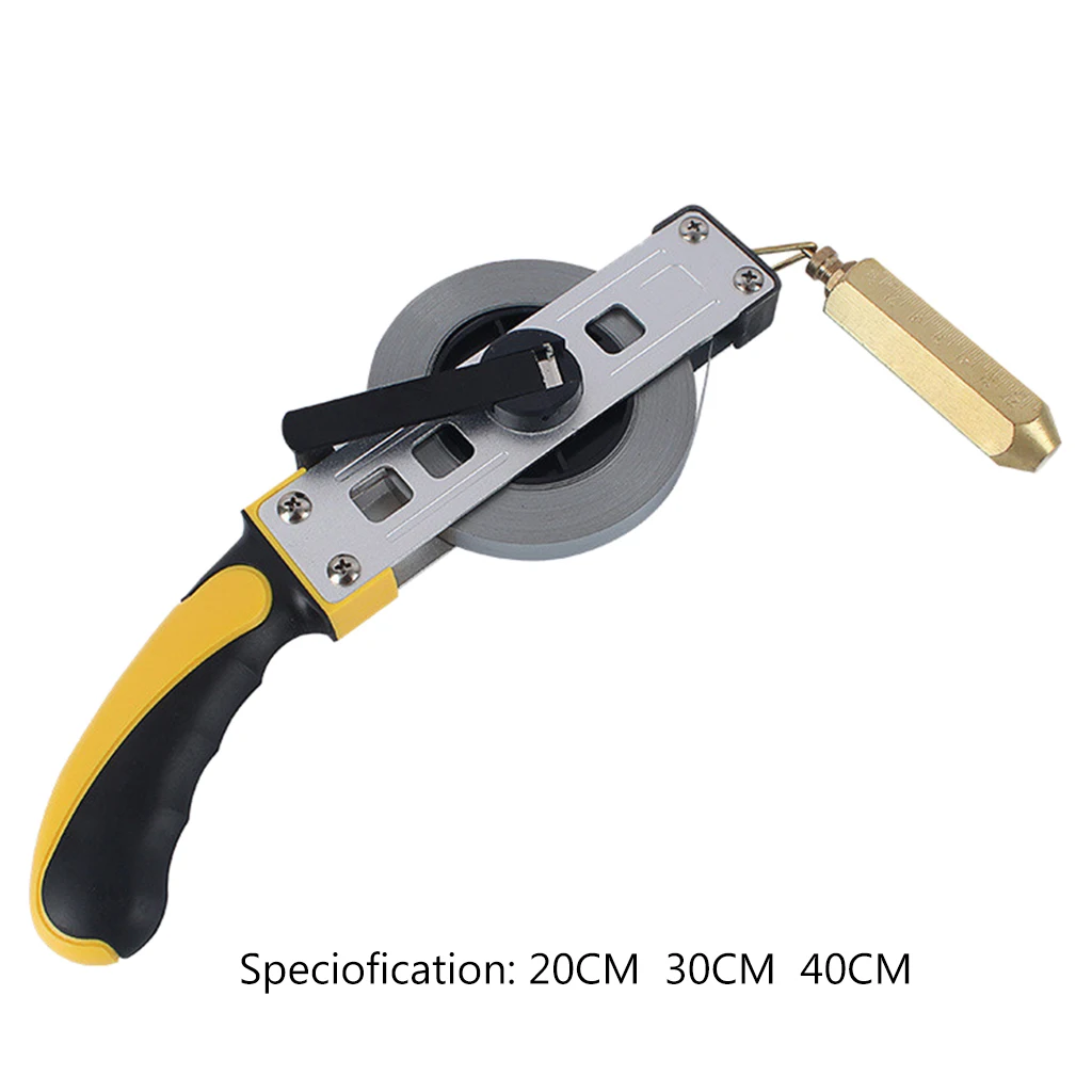 Explosion-Proof Oil for Tank Gauging Tapes Handheld Carbon Steel Oil Gauging Tape with Plumb Bob Tape Measure 10/15/20m Dropship