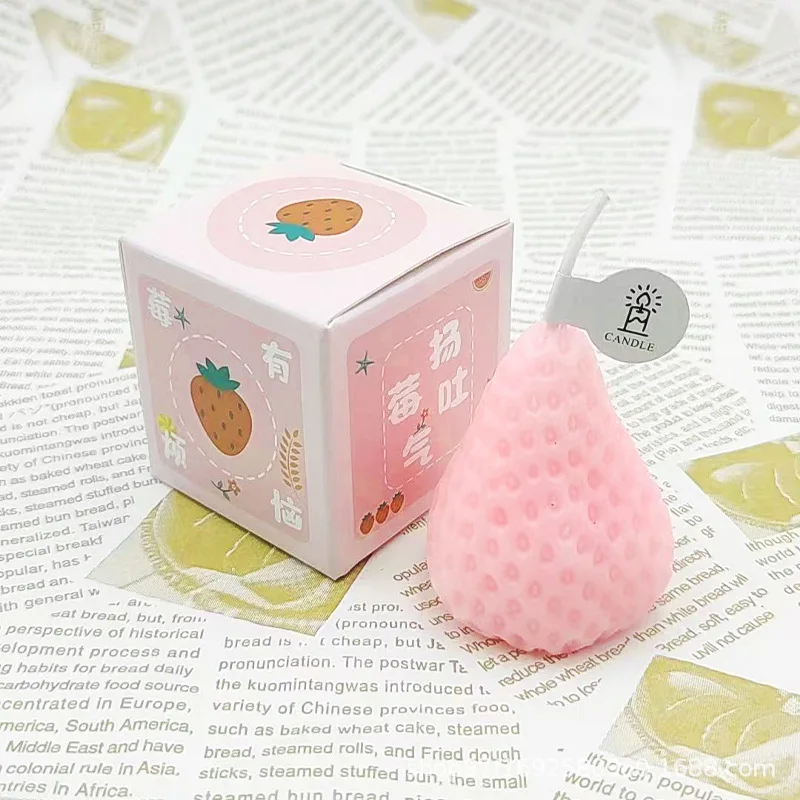 Candela per aromaterapia alla fragola Candele profumate fatte a mano romantiche per regali di compleanno per decorazioni per la casa, feste di San Valentino