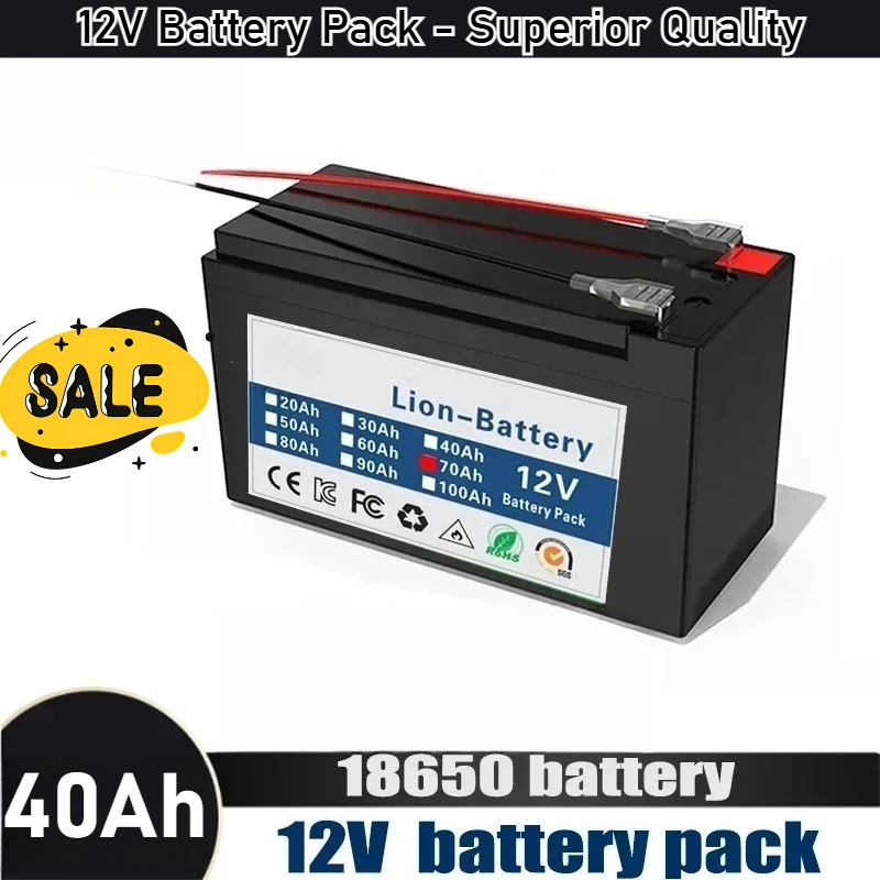 

12V Battery Pack - Superior Quality for Long Endurance in Solar Energy and Electric Vehicle Applications Built-in BMS