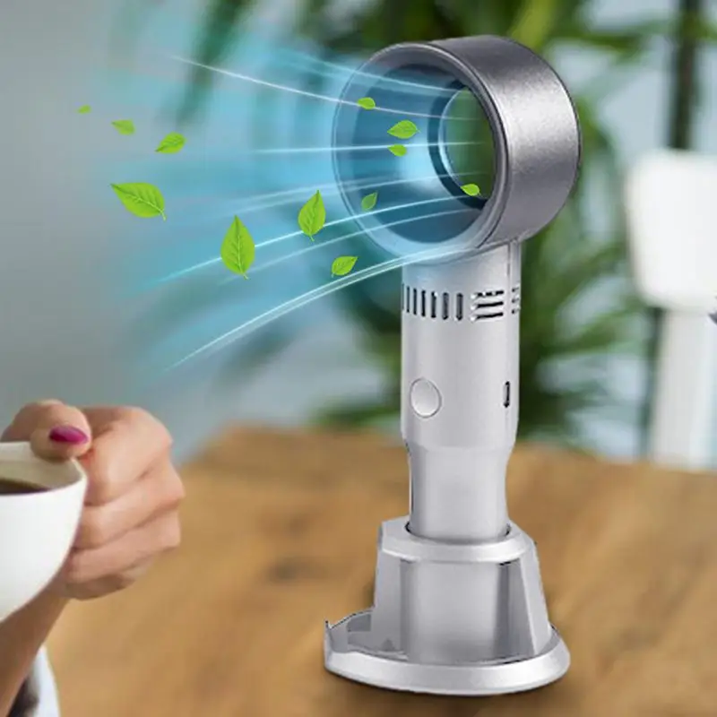 Portable Handheld Misting Fan 3 Speed Adjustable Travel Fan Small USB Rechargeable Table Fan Small 360 Degree Design Desk Fan