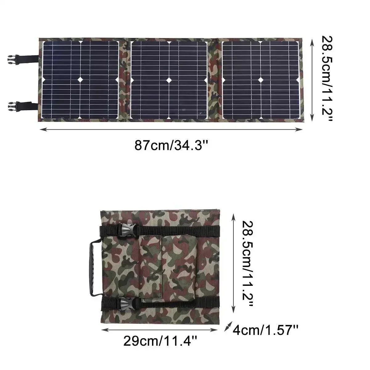 Imagem -06 - Estação de Energia Solar Dobrável Kit do Painel Solar Carregador Portátil Mppt Completo do Gerador 18v para Carro Barco Caravana Camping 800w