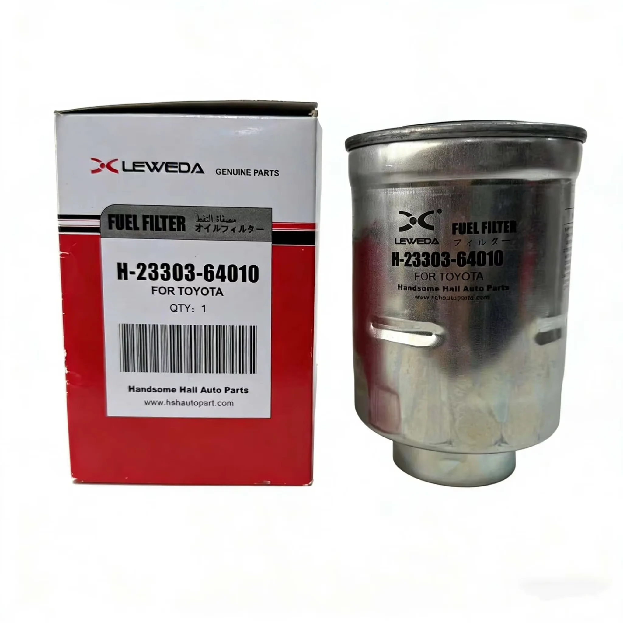 LEWEDA Hochleistungs-Kraftstofffilter 23303-64010 für Toyota Corolla Camry Lexus IS Hino Motorteile 23303-64020 23303-76002-71