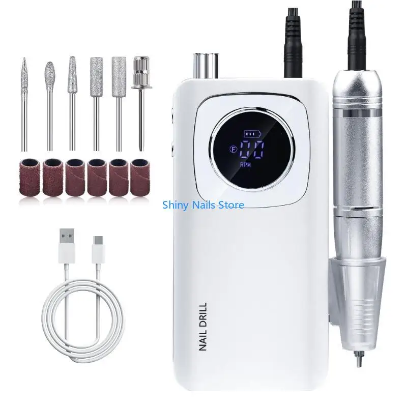 

45000RPM Drill Electric Drill Set Files Low Noise for Nail Salon