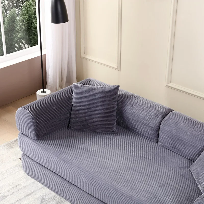 Compressed Folding Sofa Bed Boneless Couches Multifunctional Dual-purpose Fabric High-density Sponge Lazy Sofa