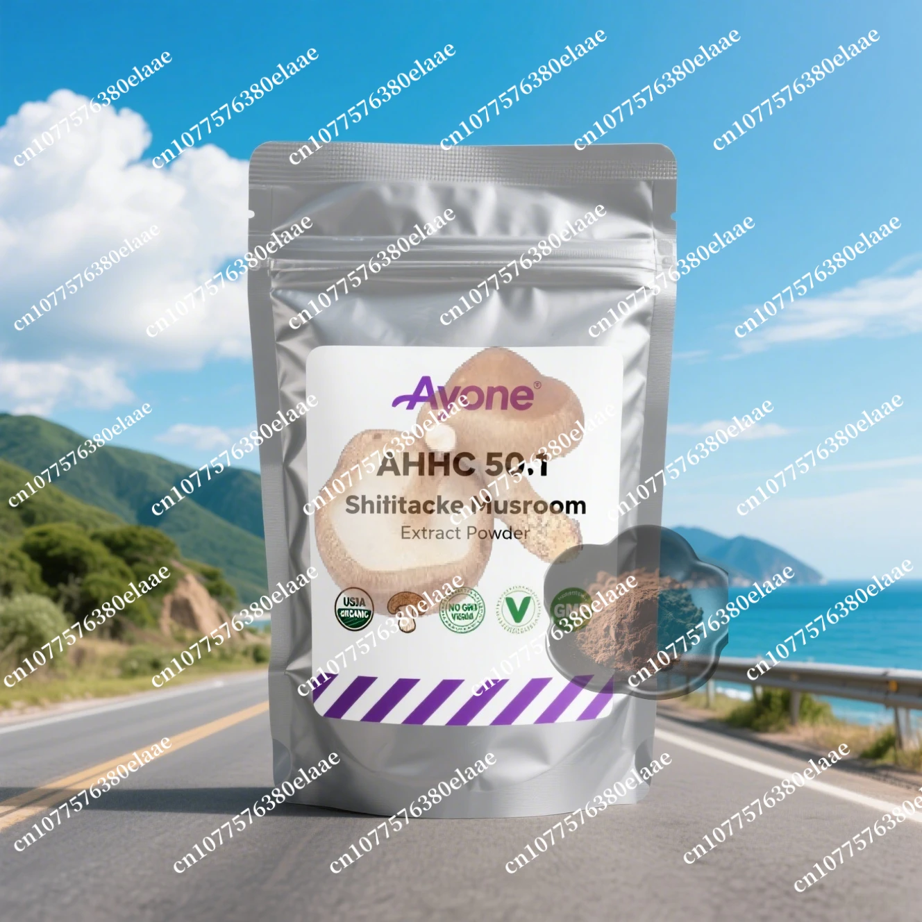 

NO 050,50% AHCC Shiitake EXtract Powder Заводские многослойные пакеты по индивидуальному заказу Упаковка для глобального изготовления Быстрая доставка