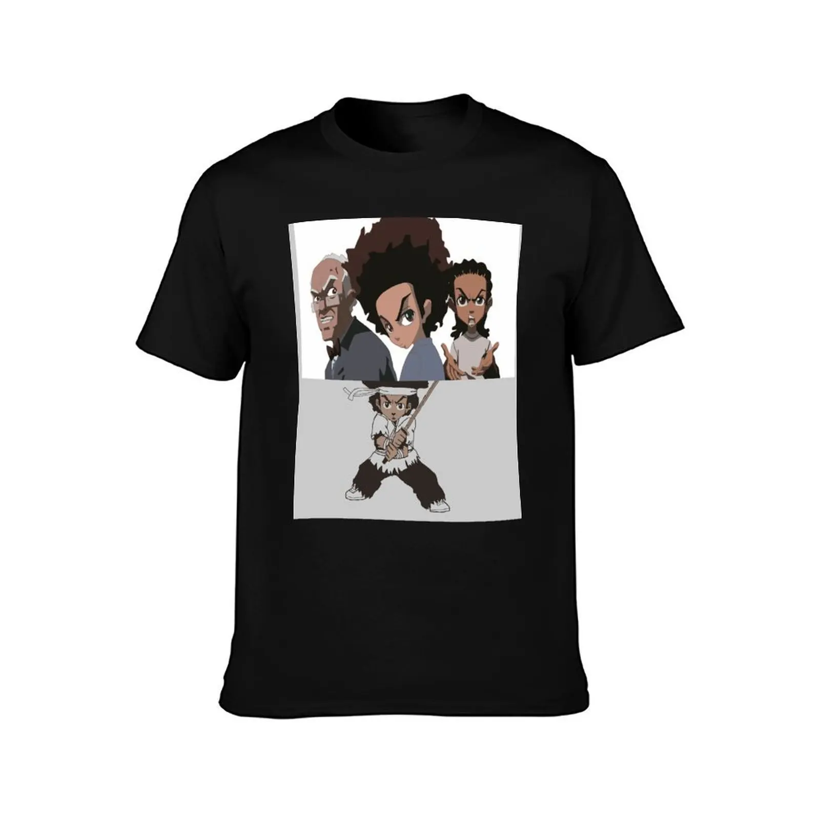 The Boondocks Huey T-Shirt Simple Casual Short Sleeve Tee T-Shirt