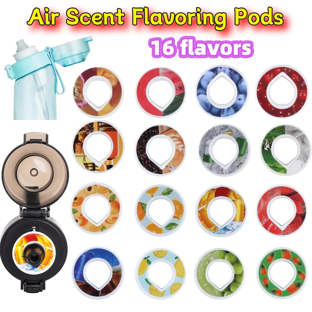 Fruit Scent Pods Air Scent Fruit Flavour 0 Sugar Up plastic Water Drink Bottle Flawour Flavor Pod Water Bottles For Girls