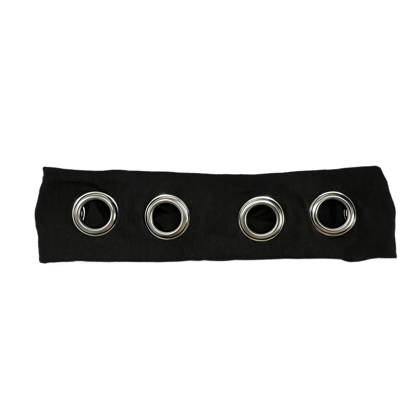 1 Stück breites, einfarbiges Stirnband mit Metallösen, Punk-Haarreif, modisches, rutschfestes Haar-Accessoire für Frauen, Alltag und Freizeit – Detail 8