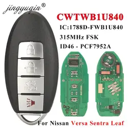 jingyuqin CWTWB1U840 Inteligentny pilot samochodowy 315 MHz ID46 do Nissan Sentra Versa Leaf 2013 2014 2015 2016 2017 2018 285E3-3AA0A