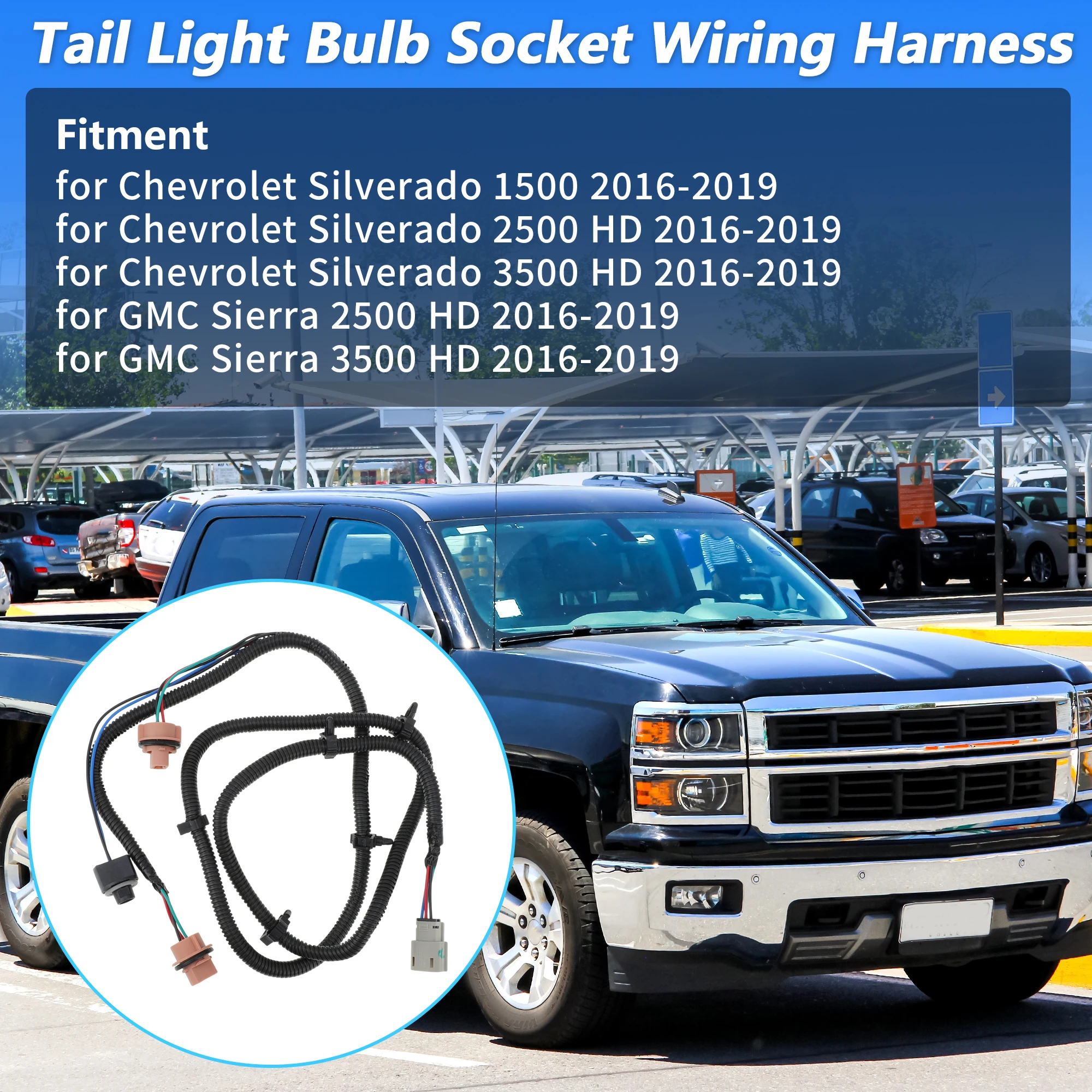 

Проводка заднего фонаря со стороны пассажира UXCELL для Chevy Silverado 2500 3500HD No 23295977
