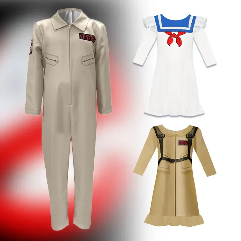 

Ghostbusters Cosplay Costume for Children Jumpsuits Ghost Busters Uniform Nightgown Halloween Party Cosplays Kids Clothing