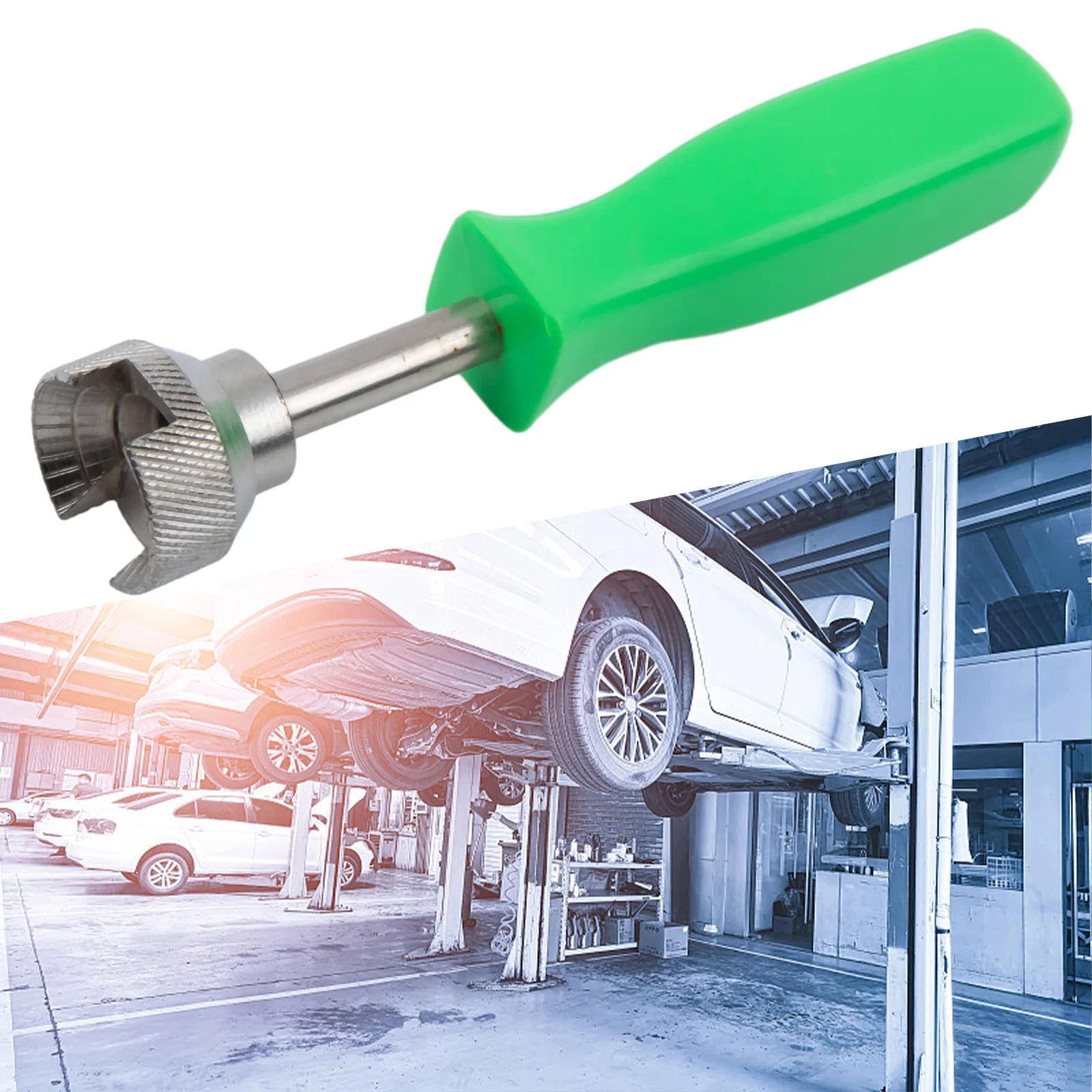 1Pcs 5.7inch Red/Green Car Drum Brake Repair Install Tool Hold Down Washer Spring Shoe Compressor Brake Spring Washer Worker